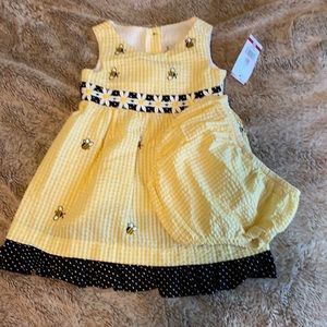 Emily Rose 18M yellow dress with bloomers